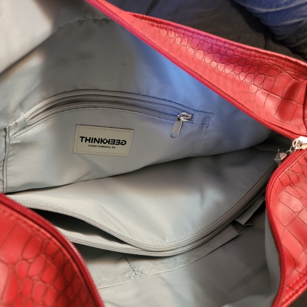 ThinkGeek Vegan Leather (Dragon Scale) "Handbag of Holding" RARE - Discontinued - Picture 9 of 11